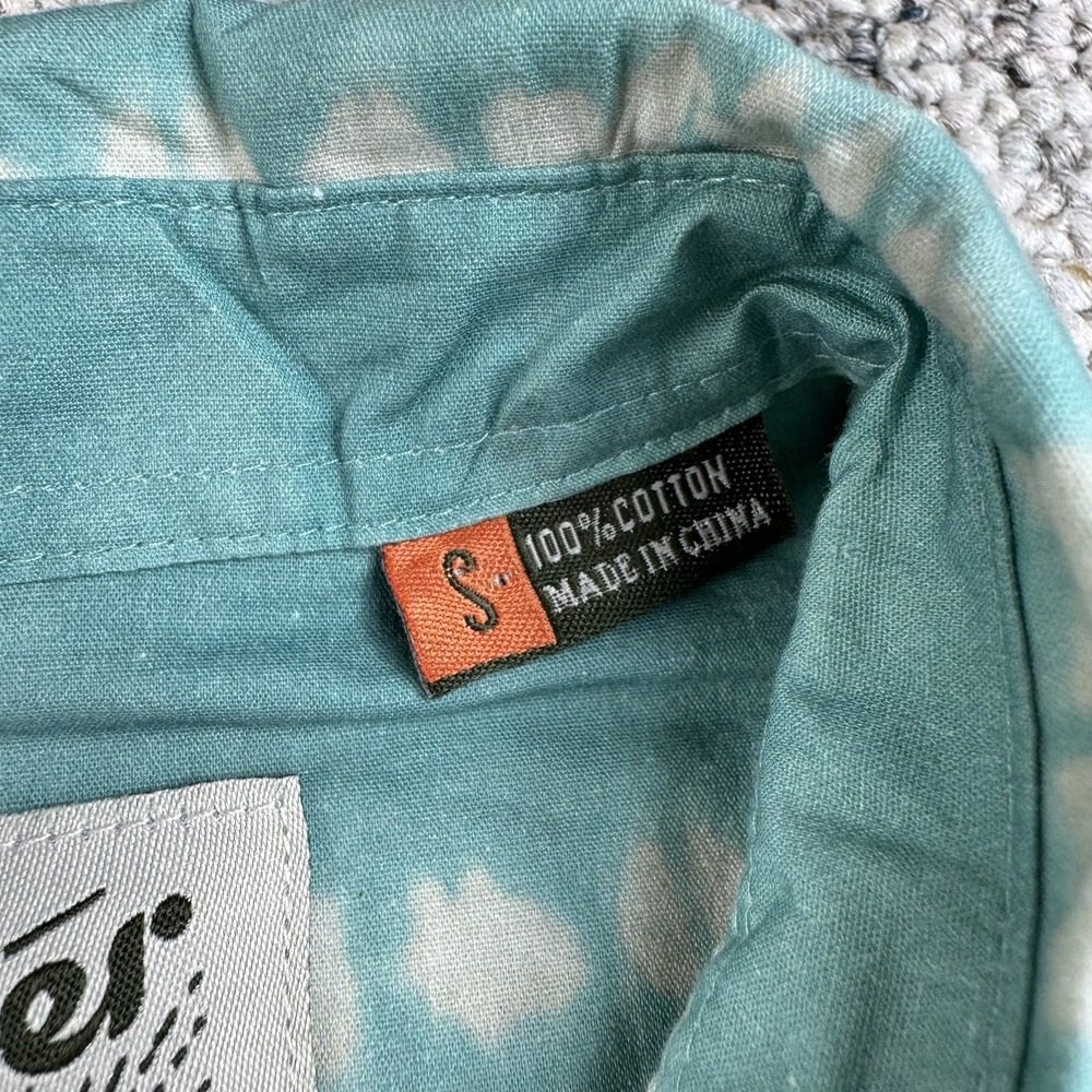Howler Bros Shirt Mens Small San Gabriel Hazy Horizon Seaspray Short Sleeve Blue - Picture 10 of 13